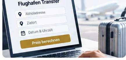 Adresse & Zeit eingeben